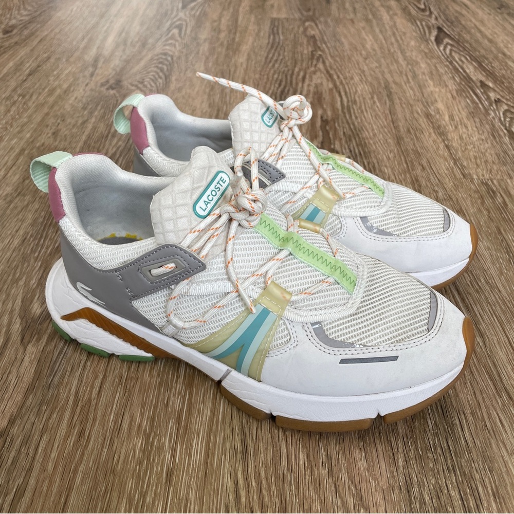 Lacoste White Multicolor Sneakers
